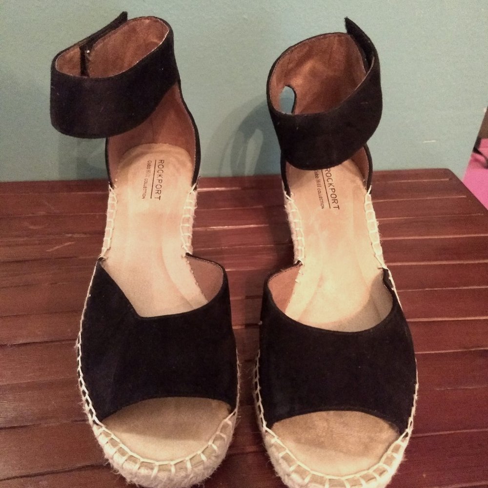 Rockport Women's Cobb Hill Kairi Ankle strap Wedge Heel Sandal